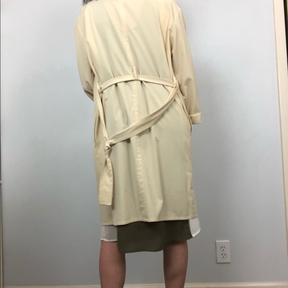 Prologue Open Front Belted Lightweight Trench Coat - Picture 13 of 16